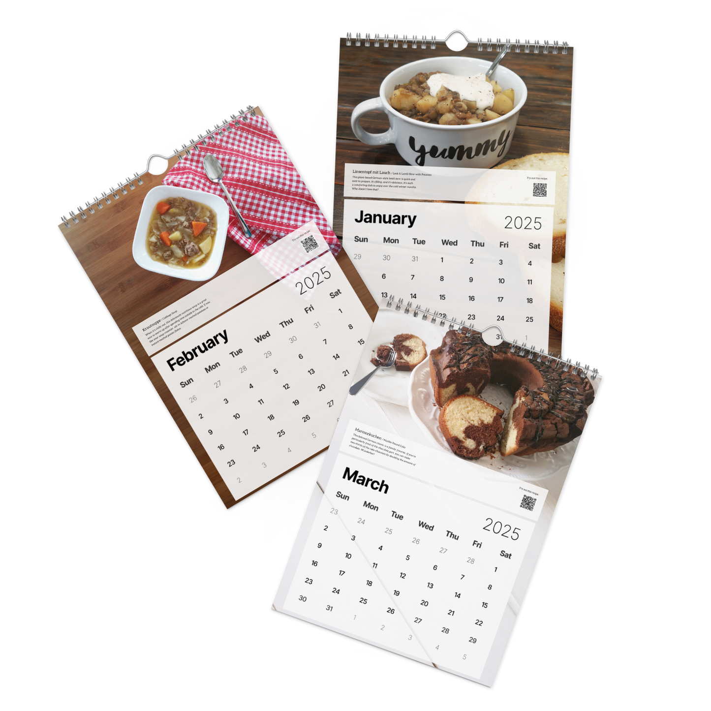 German Recipe - Wall Calendar (2025)