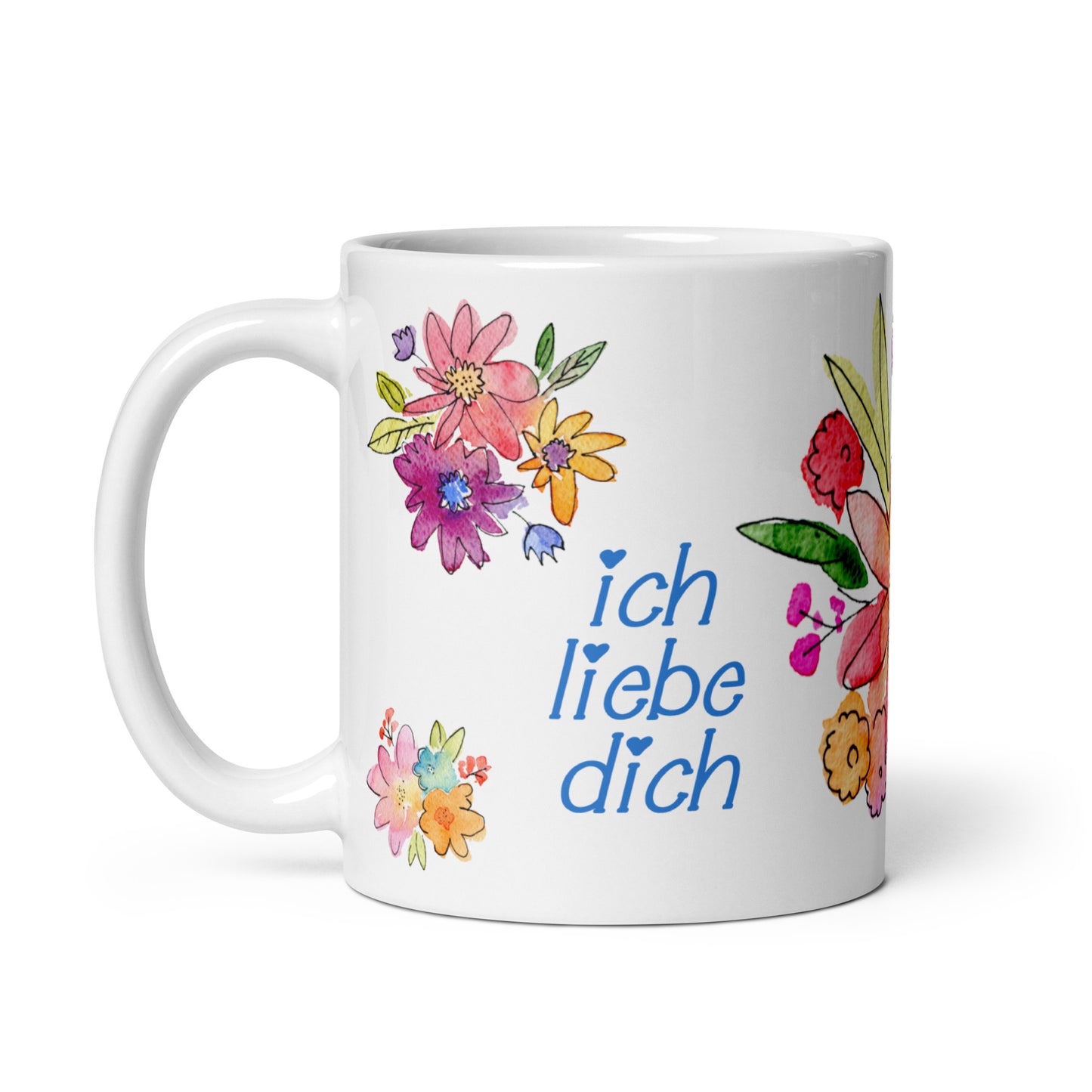 Ich Liebe Dich Mug - Blue