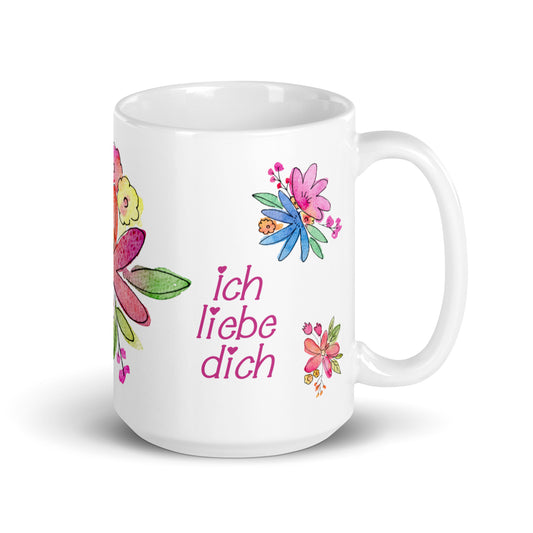 Ich Liebe Dich Mug - Pink